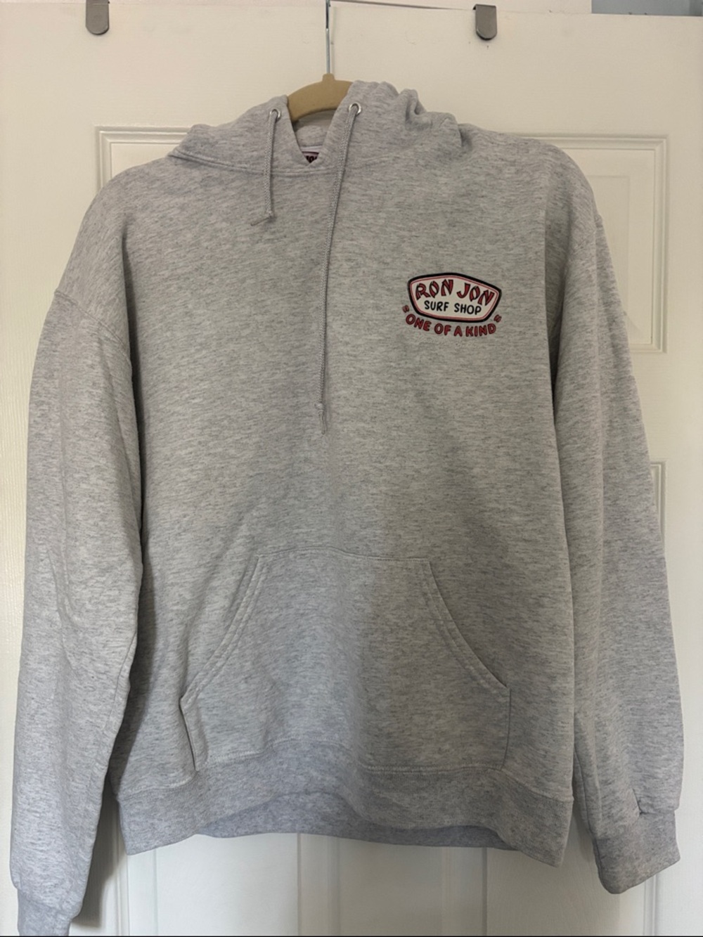 Ron Jon Light Gray Pullover Hoodie with Small Chest Logo